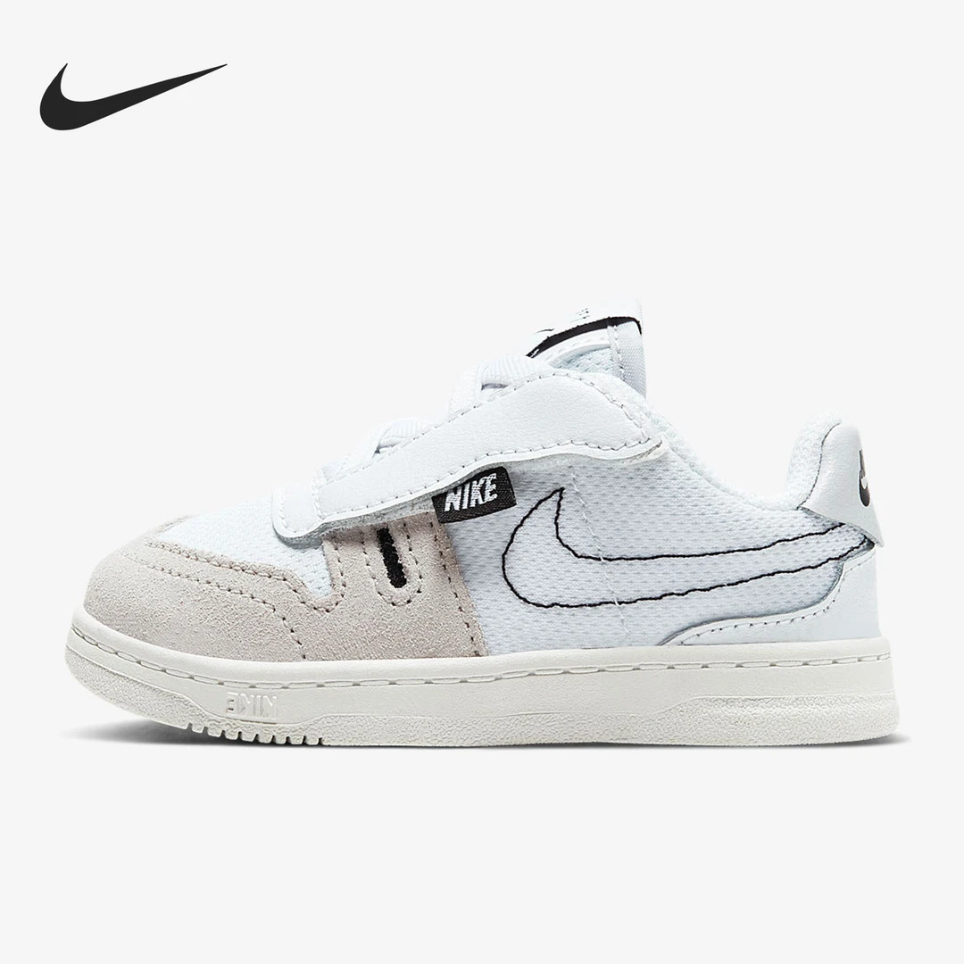 婴童Nike Squash Type 低帮板鞋灰白 CJ4121-100