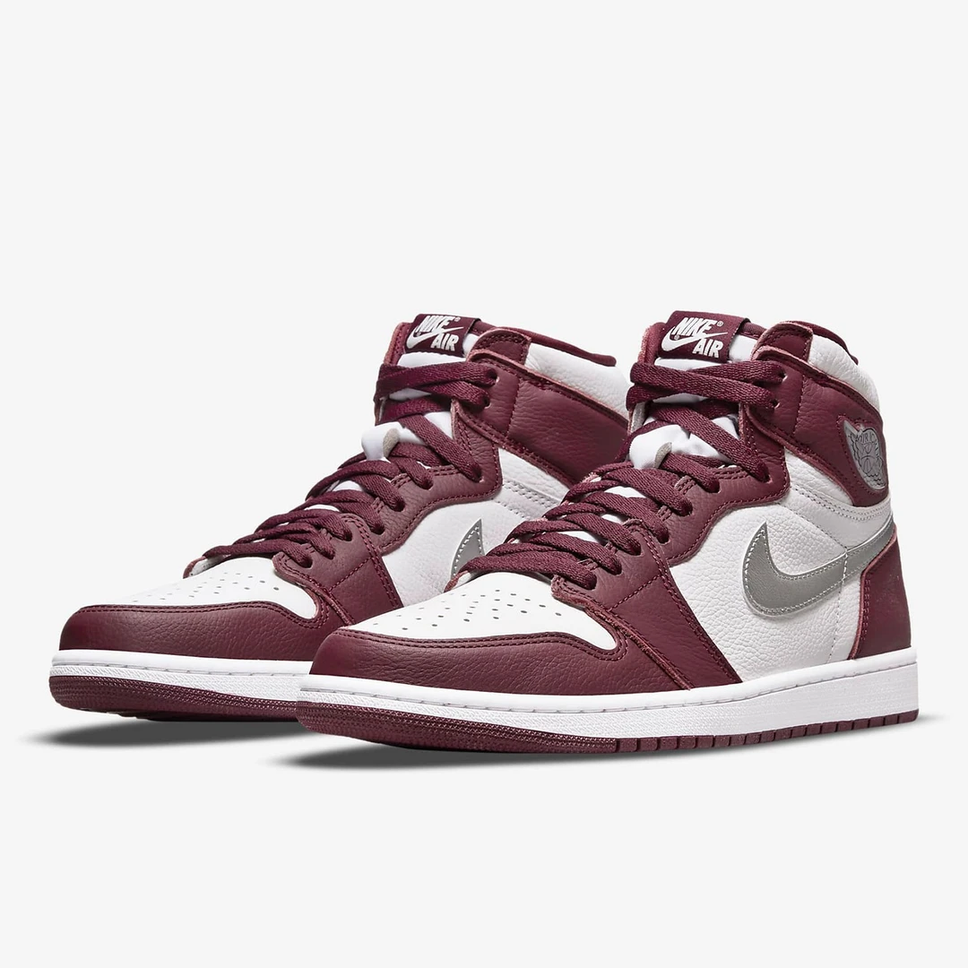 Air Jordan 1 Retro 酒红色 波尔多高帮 男女款篮球鞋 575411-611