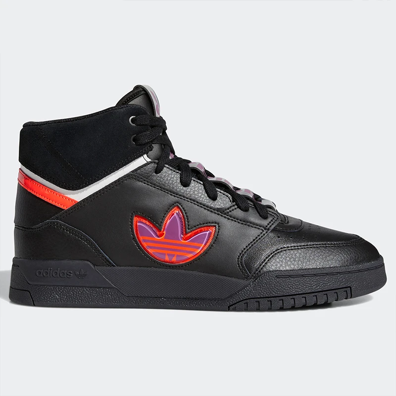 adidas originals Drop Step xlt 中帮 板鞋 男女同款 黑红FX7698