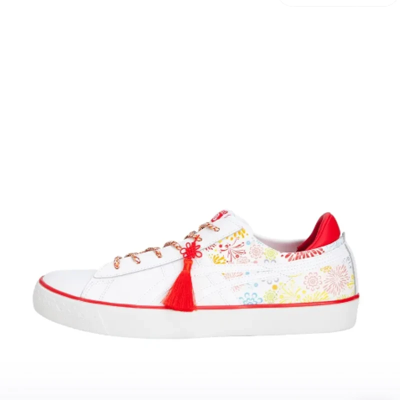 【C类微瑕】Onitsuka Tiger鬼琢虎包裹性耐磨低帮板鞋1183A861-100