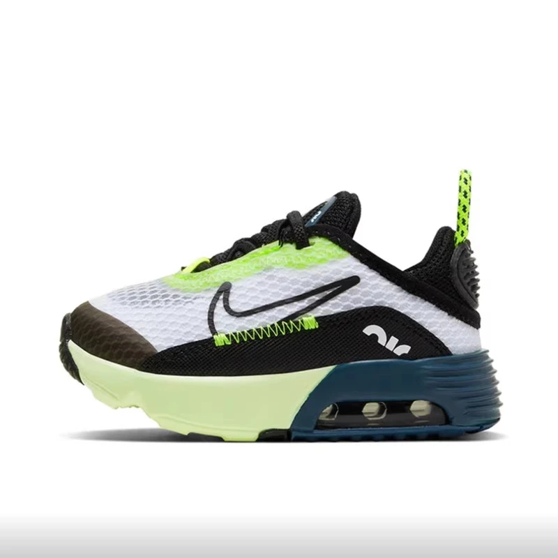 婴童Nike Air Max 2090低帮跑步鞋黄蓝 CU2092-101