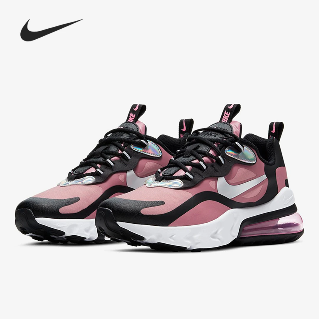 【微瑕XFJ】Nike Air Max 270 React SE2低帮跑步鞋 粉黑CT4694-600