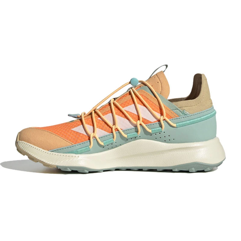 adidas 低帮运动户外鞋 女款 蓝 橙FW9409