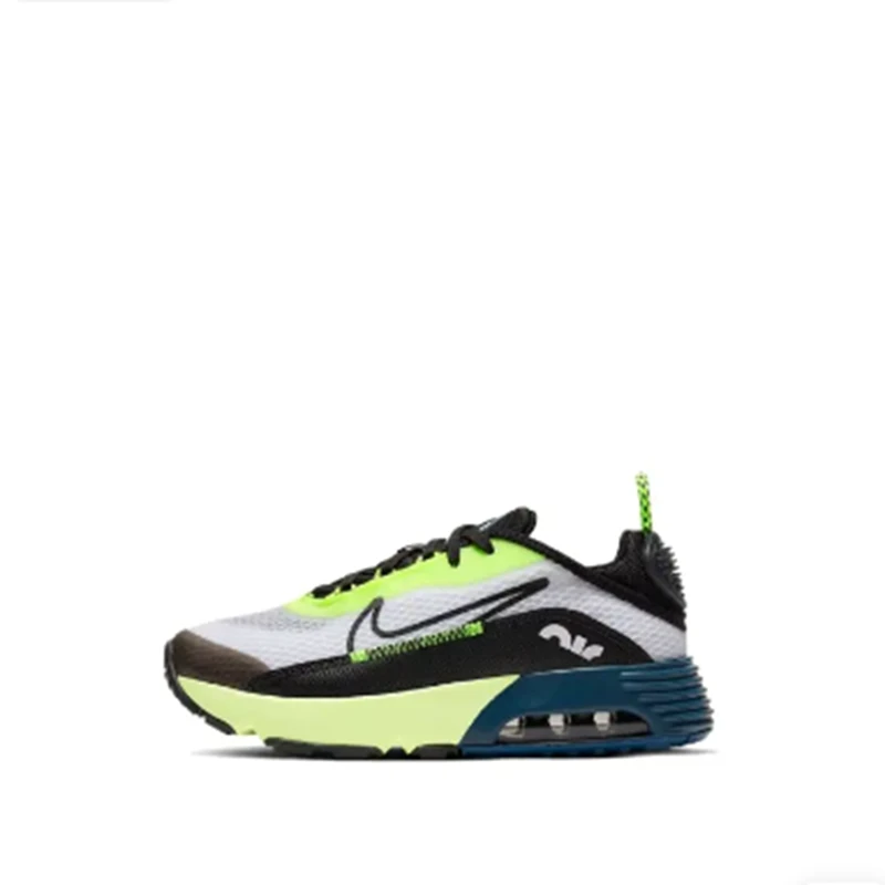 【无盒YT】中童Nike  圆头系带耐磨透气儿童休闲鞋荧光黄CU2093-101
