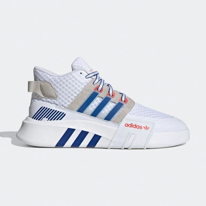 adidas originals减震防滑耐磨中帮运动休闲鞋男女同款白蓝FX3775