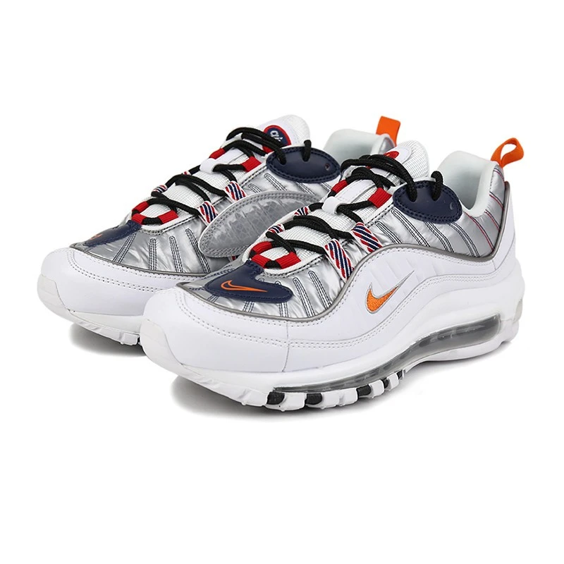 【微瑕XX】Nike Air max98运动低邦跑步鞋 女款灰自色CQ3990-100
