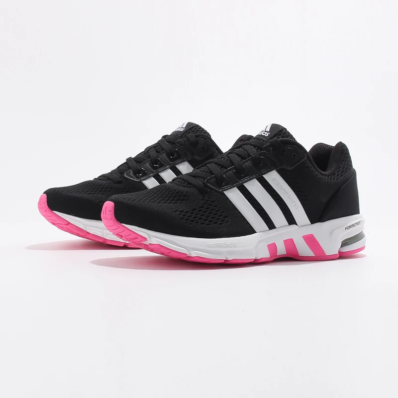 adidas 10 EM耐磨低帮跑步鞋男女同款黑粉舒适休闲GX6029