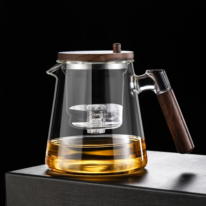 飘逸杯泡茶壶耐热玻璃过滤水杯茶水分离按压式冲茶壶日式滤茶杯