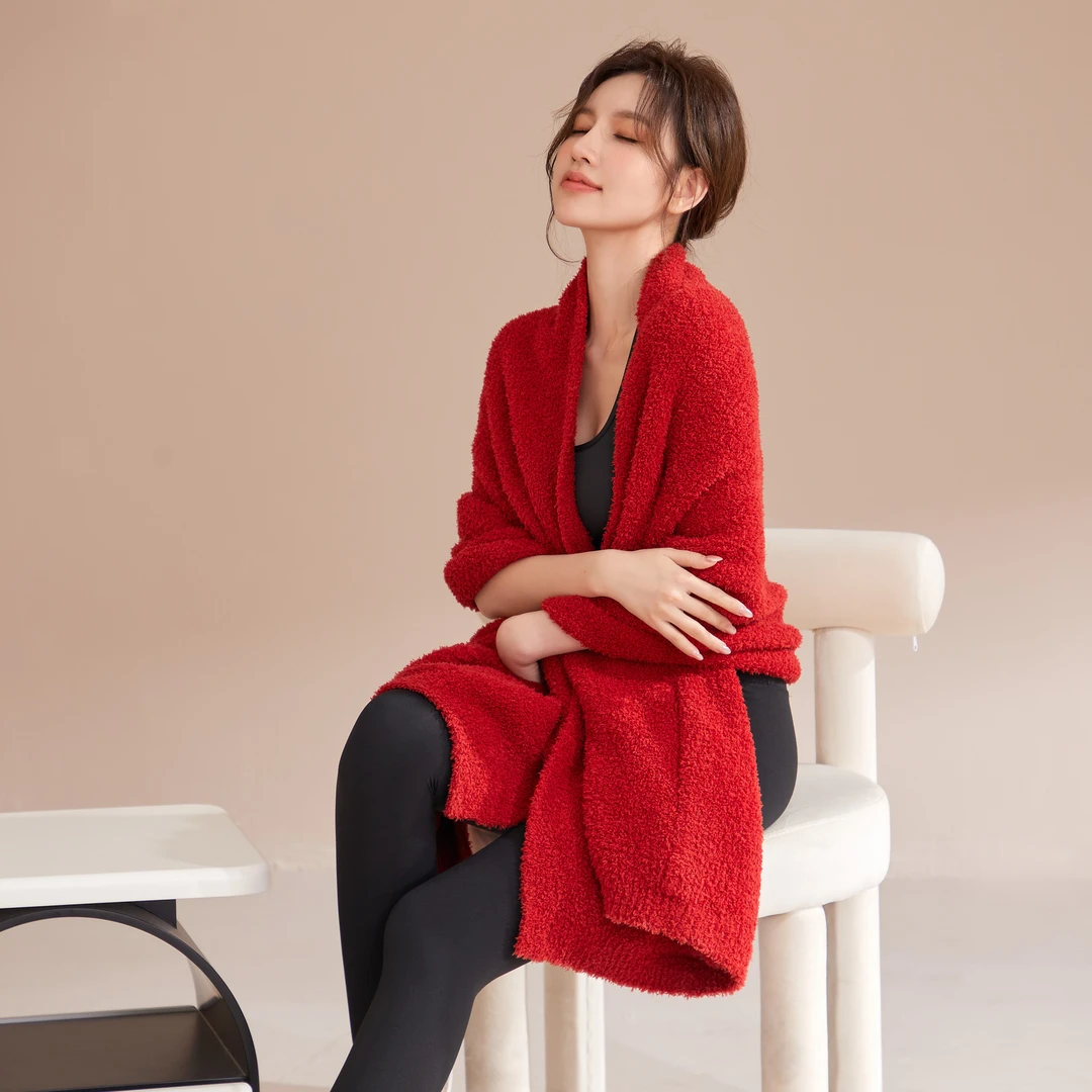 软绵绵时尚百搭气质居家优雅上班族柔软舒适披肩保暖搭子