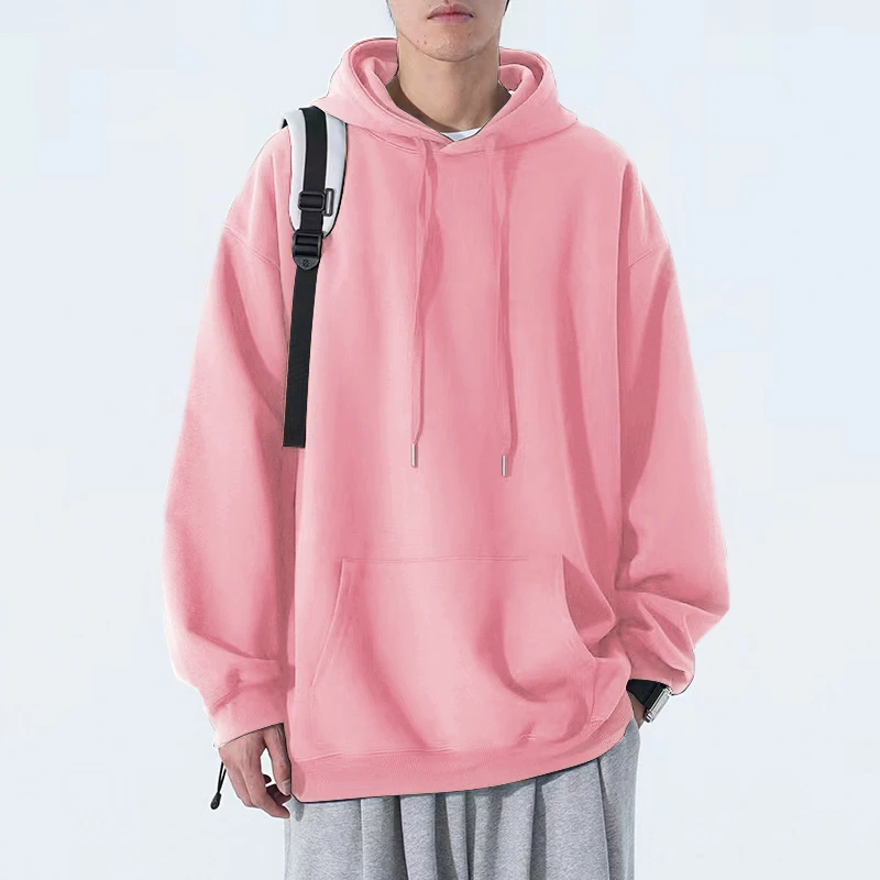 潮流港风ins百搭新款圆领重磅大码2-300斤卫衣男生秋冬季宽松外套