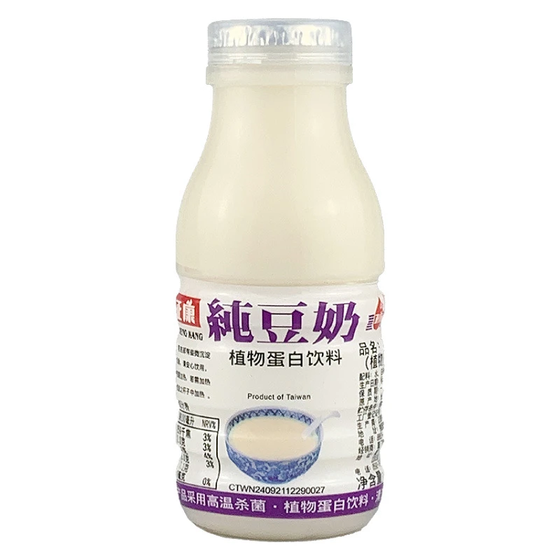 台湾原装正康豆奶170ml豆浆植物蛋白饮料原味早餐奶营养五谷杂粮