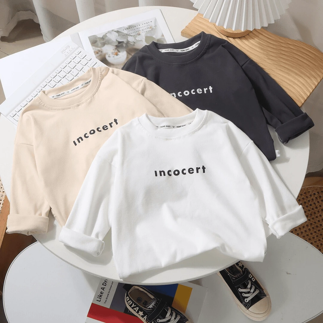 德绒儿童打底衫洋气长袖春秋宝宝款百搭休闲长袖T恤秋冬韩版圆领