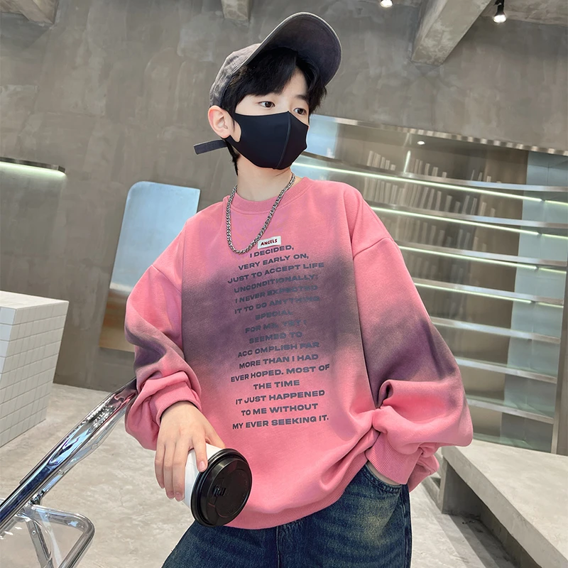 儿童男童春装卫衣2025新款中大童春秋款男孩洋气打底衫6-12岁潮款