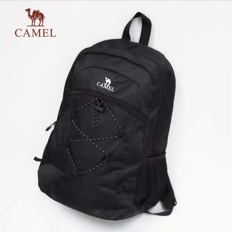 骆驼户外运动男女背包超轻简约书包旅行包双肩背登山包573C875034