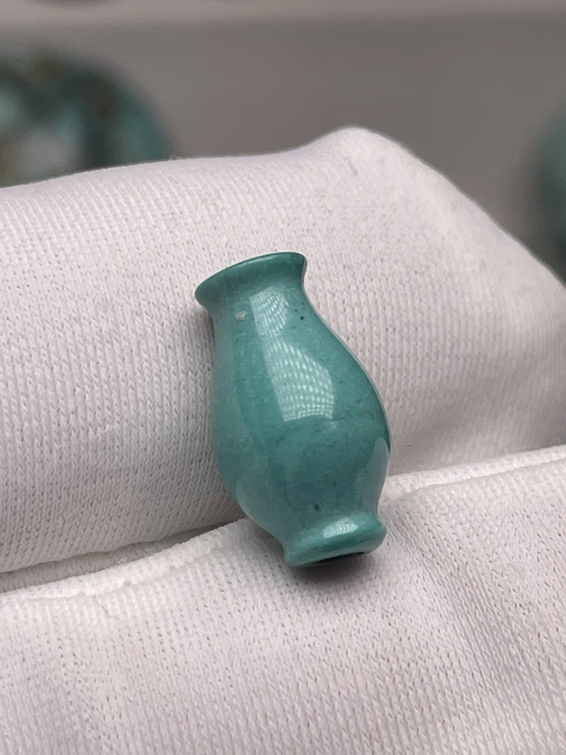 天然原矿绿松石花瓶配珠串项链吊坠挂件吊坠手串珠串搭配