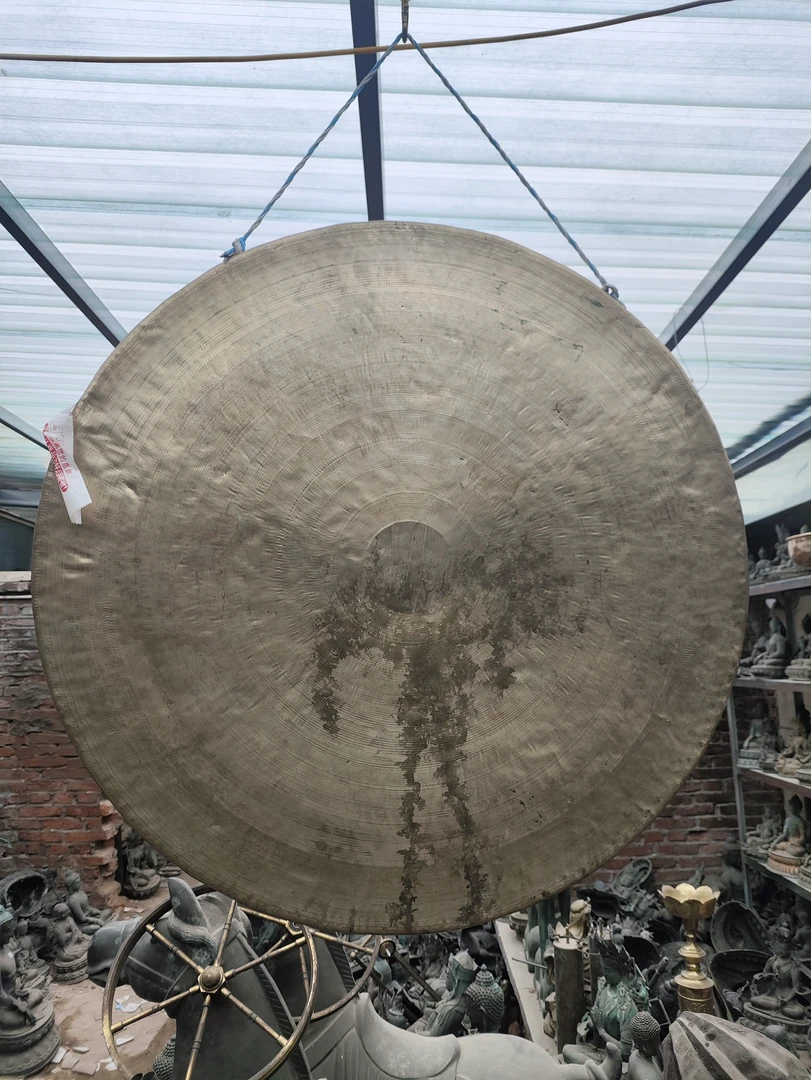 铜器 铜锣80公分，重21.2斤