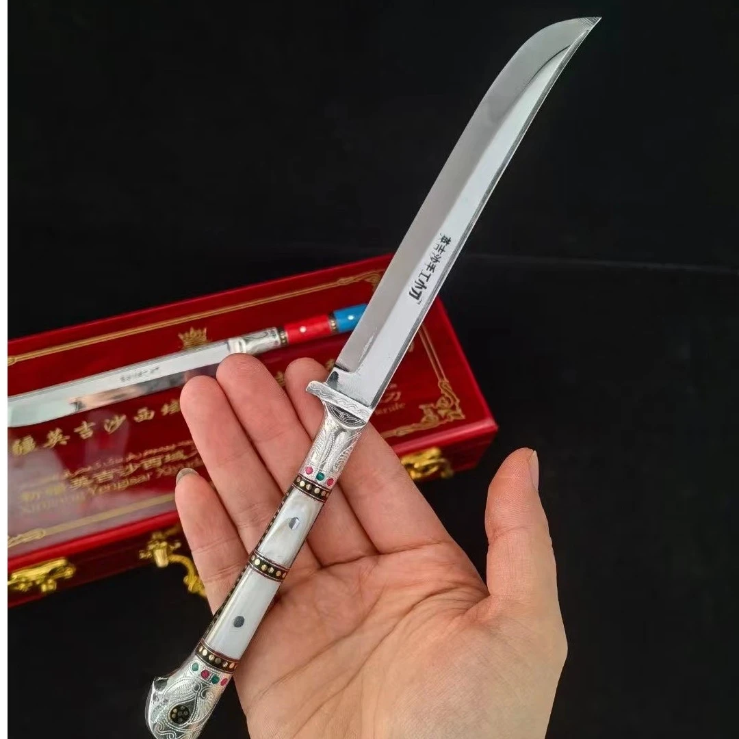 英吉沙手工银柄鸽子头手工牛排小刀