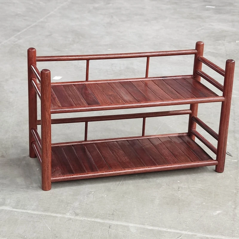 011 缅花双层沥水杯架摆件35*22*16