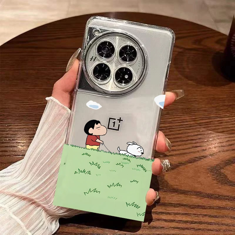 小新和小白一加ACE3PRO手机壳透明太空壳12新款10Pro全包ACE2硅胶