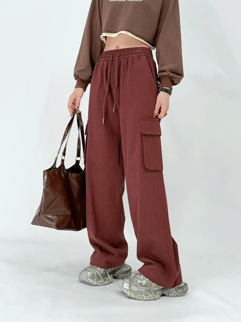 0712女款时尚舒适水洗软牛仔工装裤