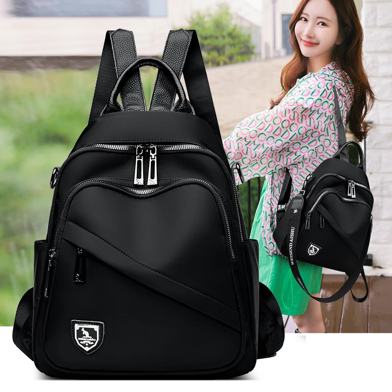 轻便小众2024新款休闲时尚百搭女士包包潮流双肩包女士多功能包潮