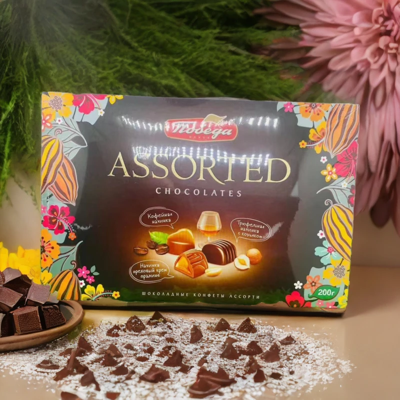 俄罗斯进口巧克力礼盒装送女朋友闺蜜生日夹心零食七夕情人节礼物