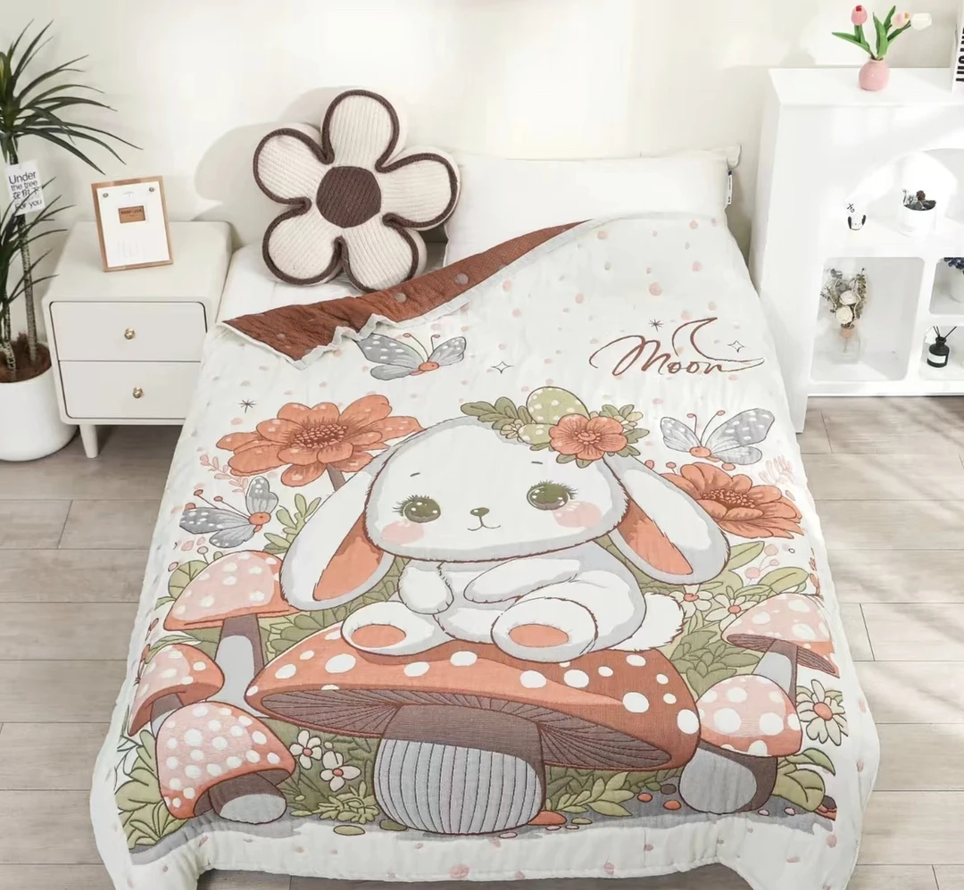 【奈美】 150cm x 200cm 多功能轻奢超柔轻奢纱布泡芙被