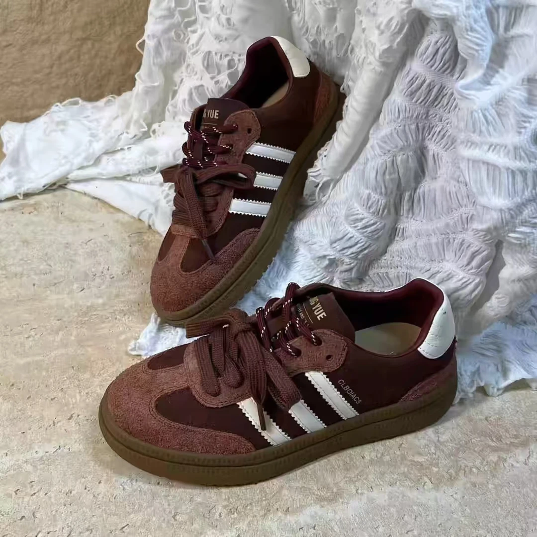 24-5586秋季新款厚底鞋复古安可拉红休闲运动阿甘鞋