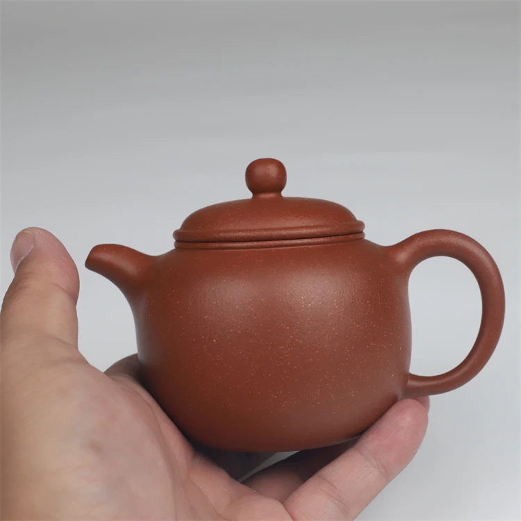 御壶清茗+匏尊壶+190CC+黄龙山原矿降坡泥+全手工制+神飚紫砂艺术