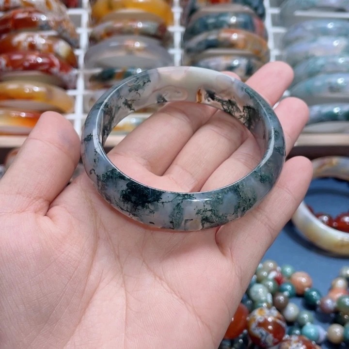 【闪购商品】玛瑙/玉髓手镯未镶嵌慧***动58