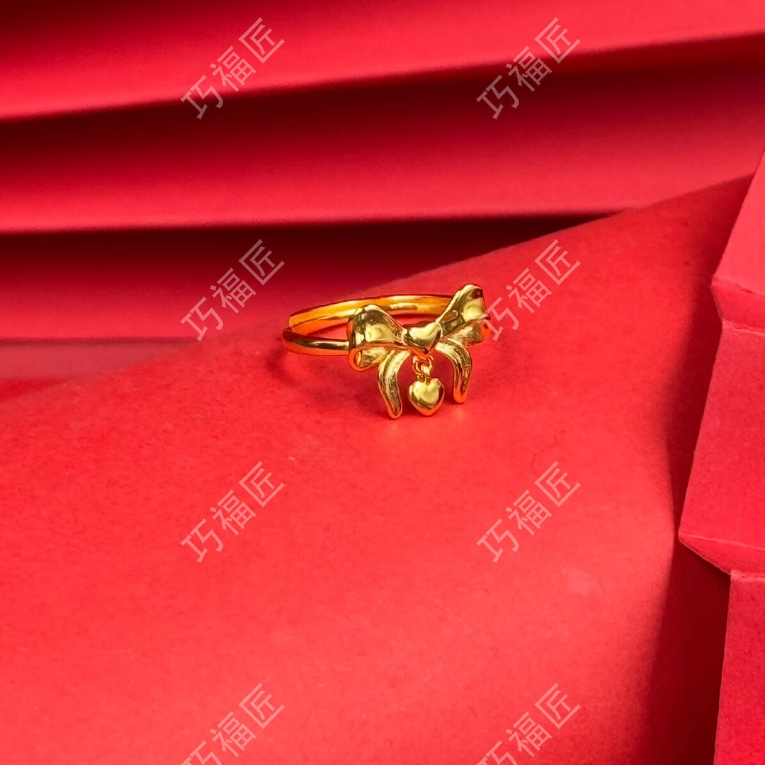 足银戒指 小公主戒指 金气质百搭款时尚复古简约精美窄版古法