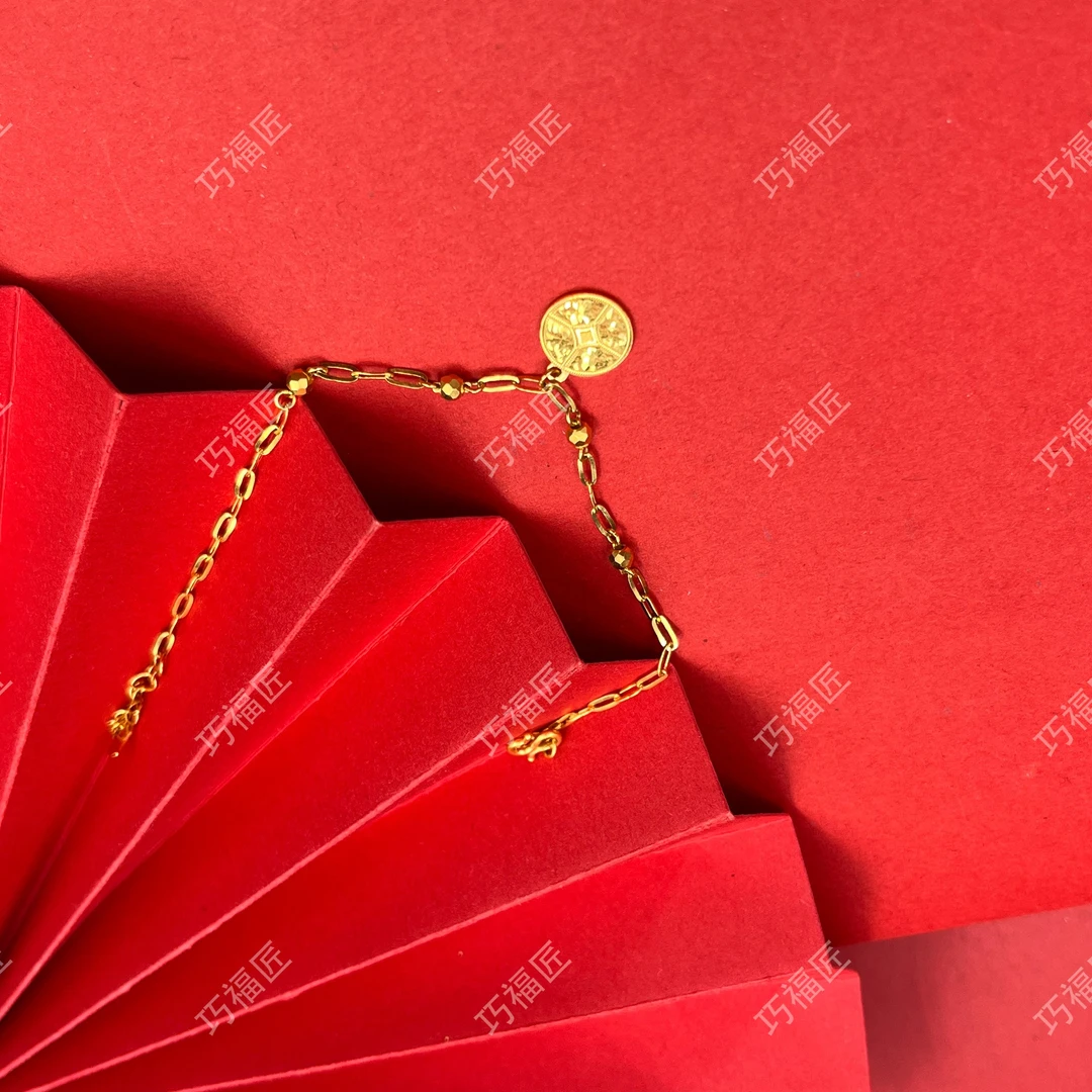 足银手链 碎冰冰圆盘手链 气质百搭轻奢精美精致时尚