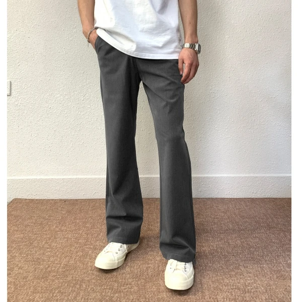 Hans院长 简约微喇西装休闲裤百搭西裤宽松垂感舒适透气高级感