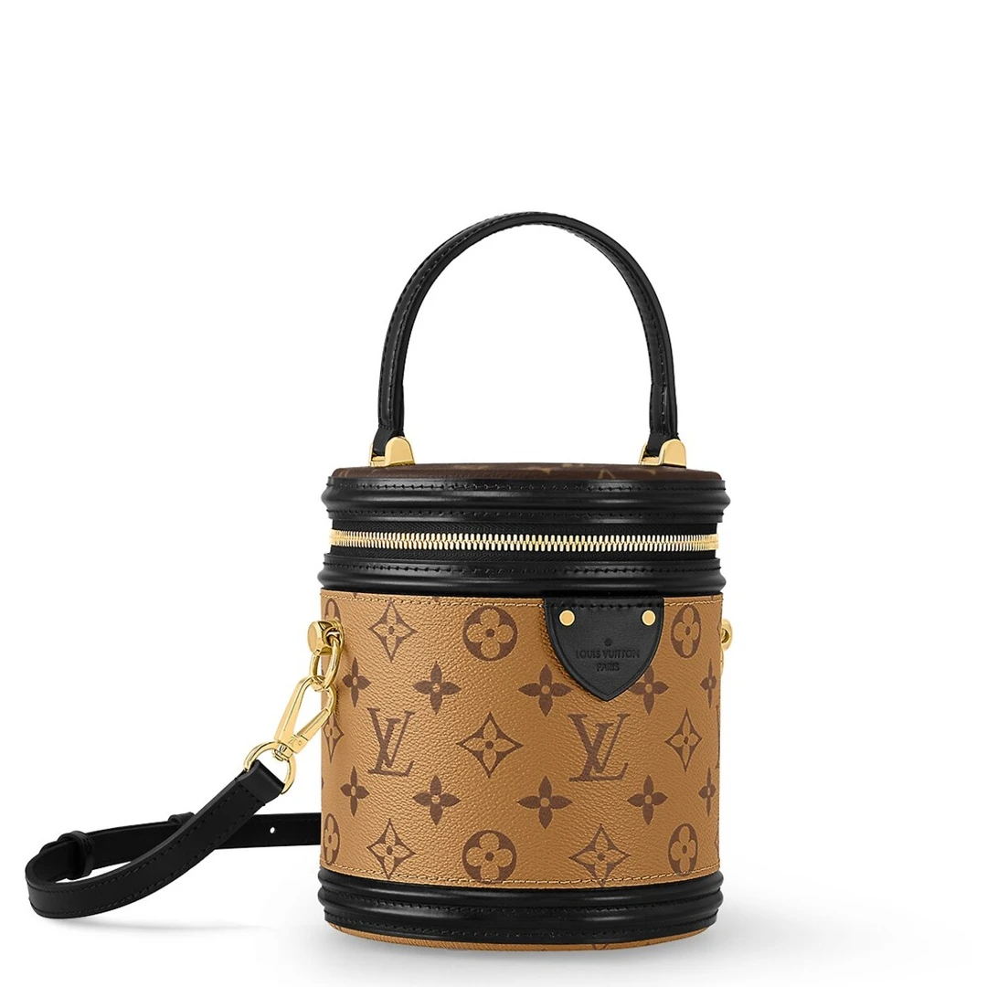 99新 LouisVuitton/路易威登 【尹杰专属】老花桶包手拎发财桶