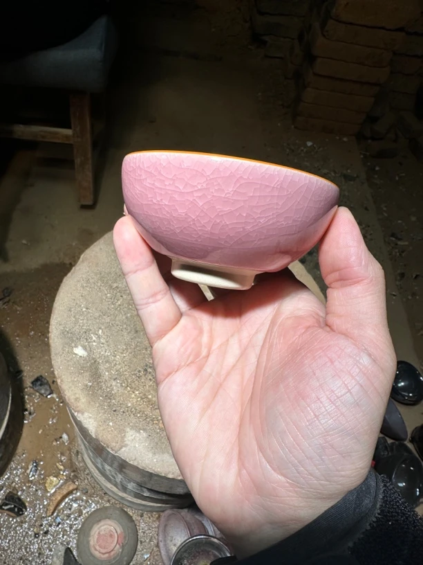 【闪购商品】瓷茶盏 收藏级 金口粉冰礼盒证书装0