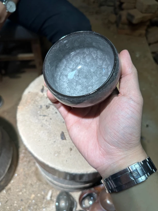【闪购商品】瓷茶盏高端茶器主人杯玄武黑冰裂证书装1