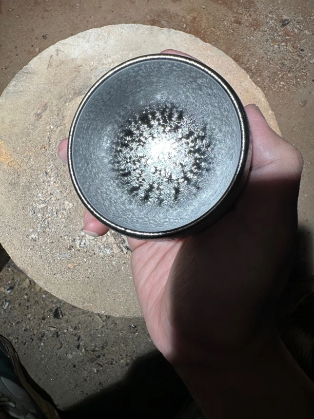 【闪购商品】瓷茶盏 收藏级 银钻 麒麟纹罗汉杯礼盒证书装1