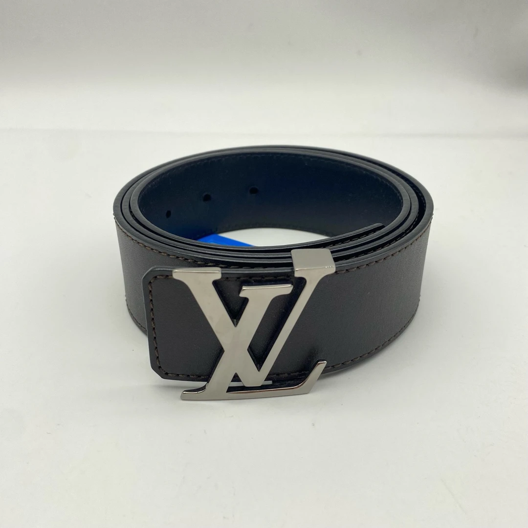 95新 LouisVuitton/路易威登 亮扣棕色95码皮带8080504