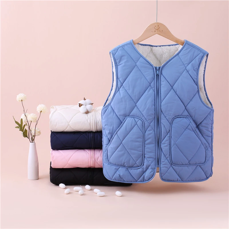 男女宝宝内穿马甲女童外穿休闲秋冬休闲风冬季常规韩版保暖