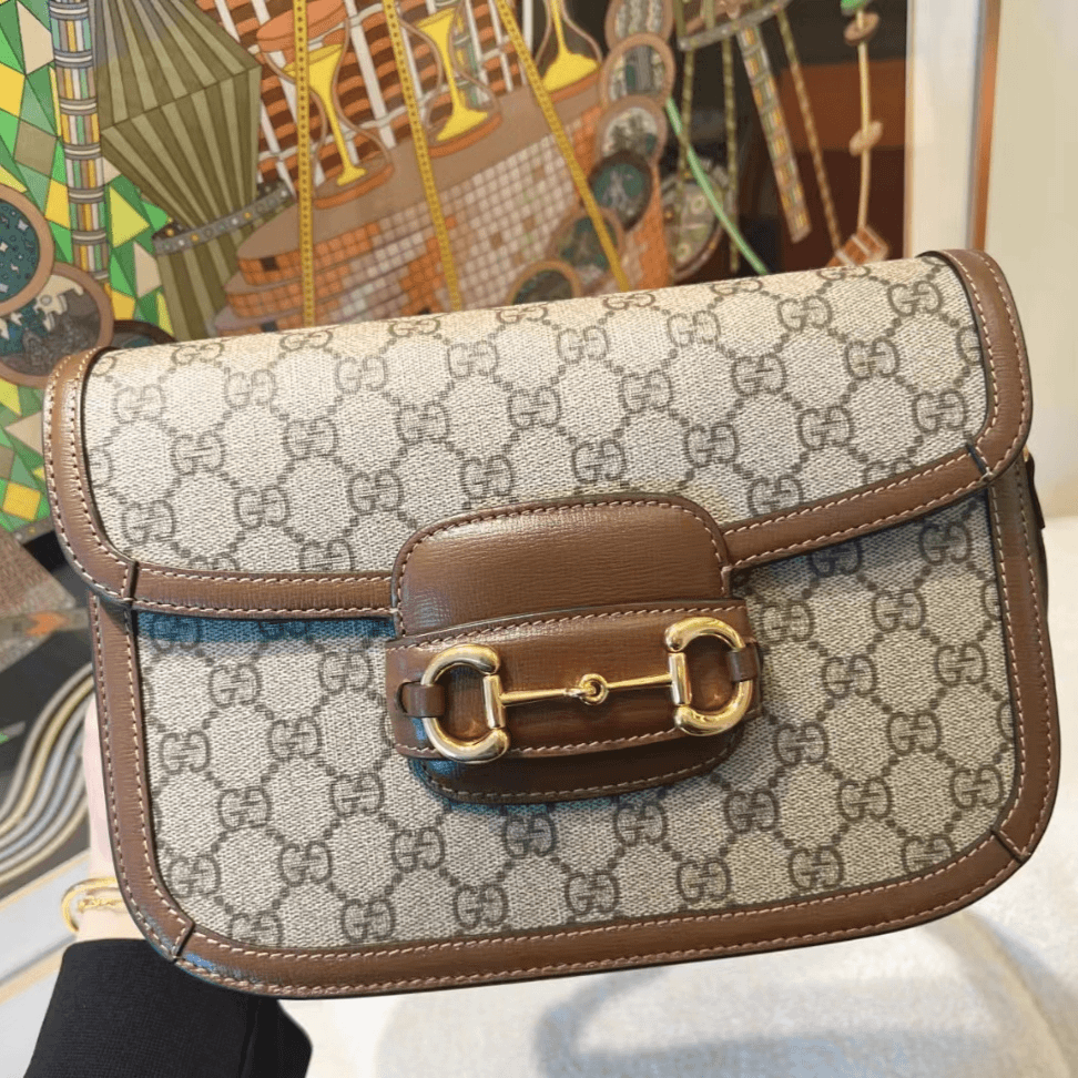 95新 GUCCI/古驰 古驰1955中号马鞍包/1502442 L