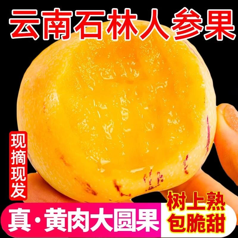 当季人参果新鲜云南石林人叁果圆果人生果3斤5斤9斤七彩黄肉水果