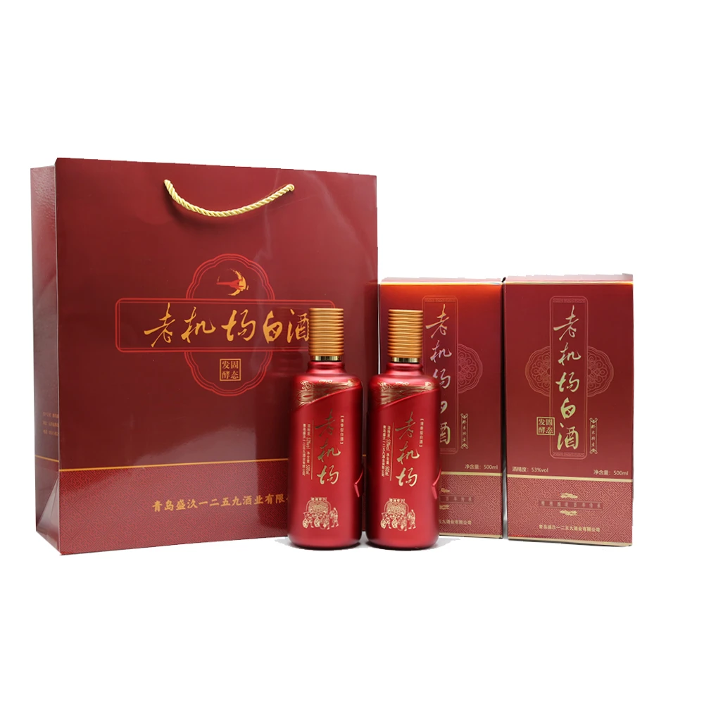 老机场53度老机场鸿运当头清香型高度桶装白酒礼盒53%Vol500