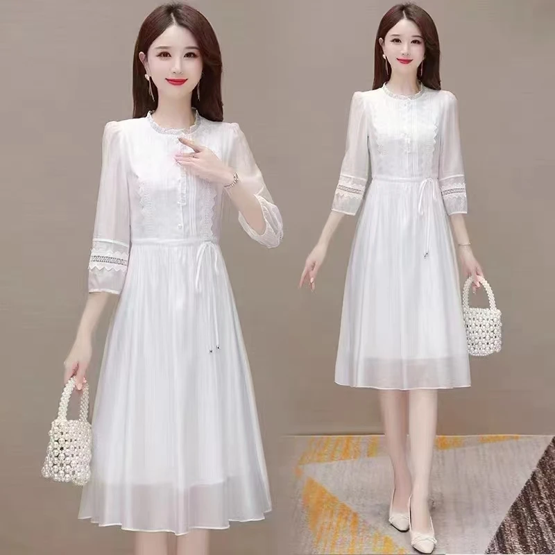 【Y722】气质法式长袖连衣裙女2023新款收腰显瘦高端洋气裙子