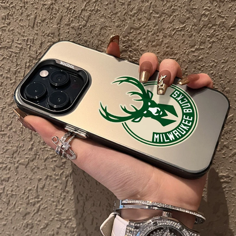 nba雄鹿队徽手机壳13苹果15男生iphone14promax硬12全包8XR创意11