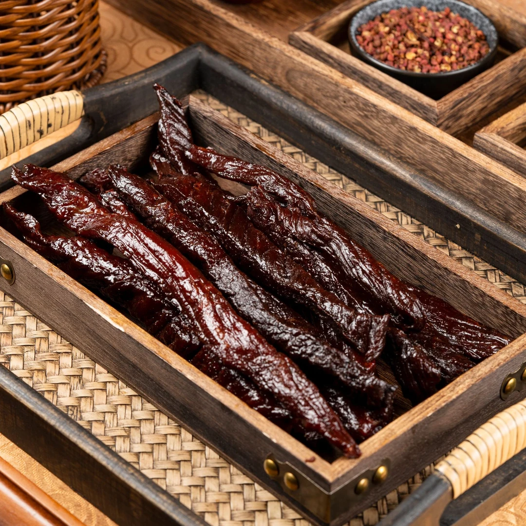 冈戈内蒙古风干手工草原牛肉干八成干特产身材管理零食