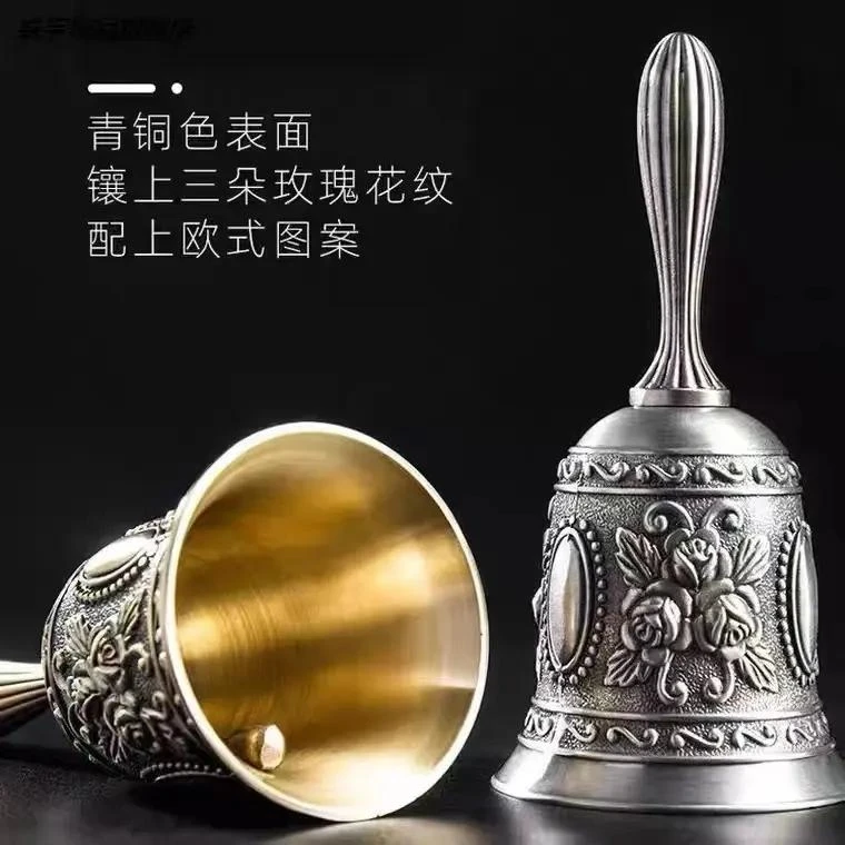 铃铛响声大手摇特响的玩具金属手摇铃叫人铃学校上下课手动打鈴噹