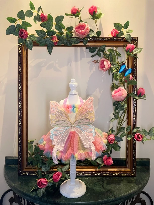 宠物马尔济斯比熊约克夏泰迪猫咪狗狗裙子夏天衣服蓬蓬裙子薄款