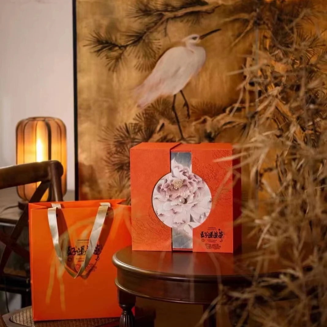 （好运莲莲）系列广式月饼*6搭配福鼎白茶50g 红茶100g中秋精选