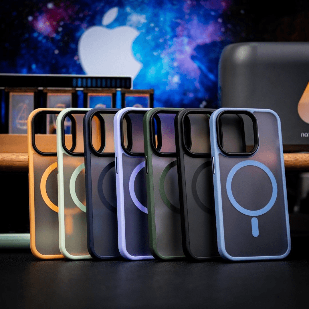 磁吸苹果14手机壳肤感防指纹iPhone13promax磨砂大孔亚克力硬壳