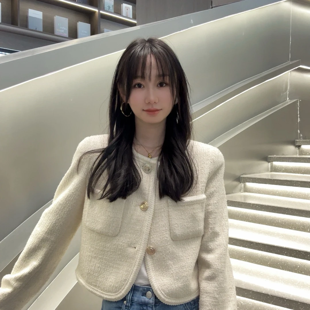 阿玛施5400627【巴尔曼风格】短款粗花呢上衣花呢mm女士正肩夹克